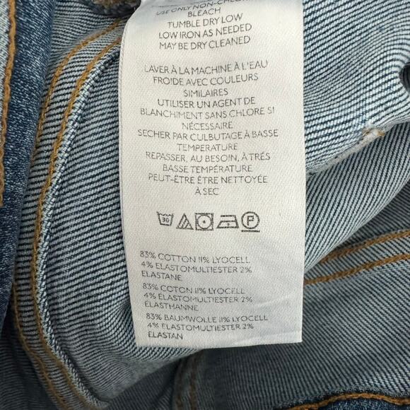 Anthropologie Pilcro Straight Jeans with Raw Hem Size 31 - Picture 10 of 11